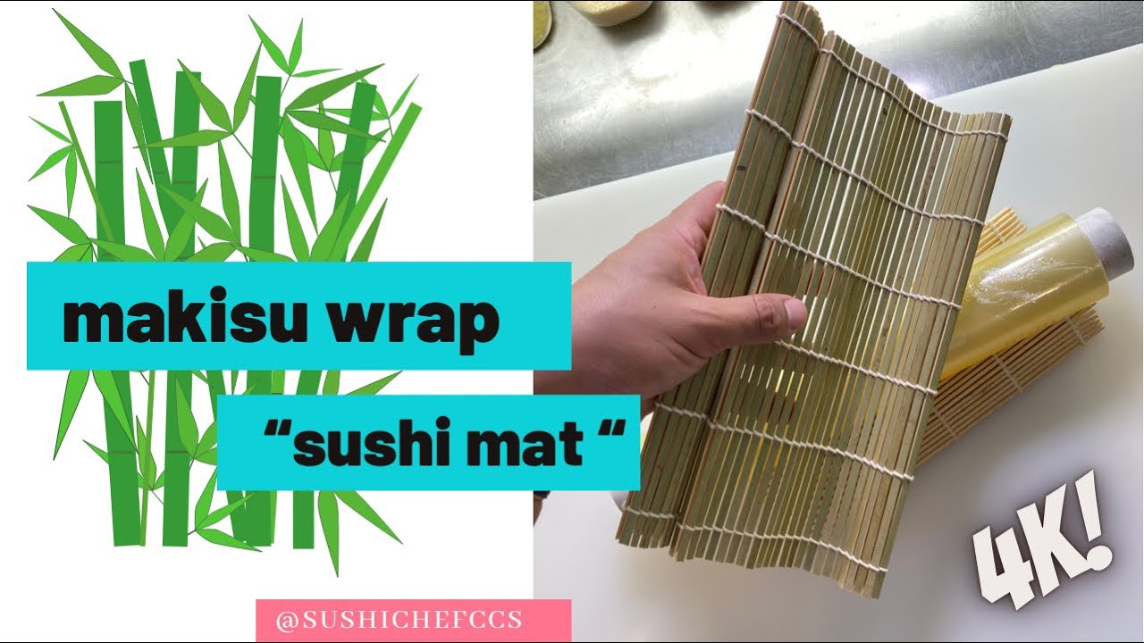 how-to-make-makisu-wrapping-sushi-mat-4k-youtube