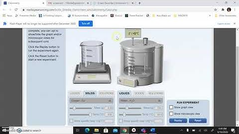 Specific heat capacity-Calorimetry -Lab simulation