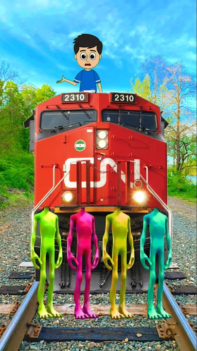 Equal dame tu cosita 4 All colors alien dance vs herd of pacman & train drivertom😂 #funny😂 #short😁