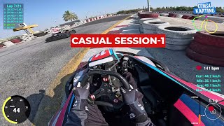 Casual Session-1 - Telemetry/GPS - Cemsa Karting #1