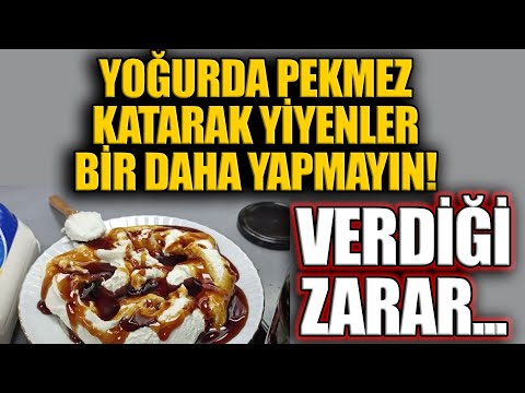 Yoğurda Pekmez Katarak Yiyenler Bir Daha Yapmayın! VERDİĞİ ZARAR...
