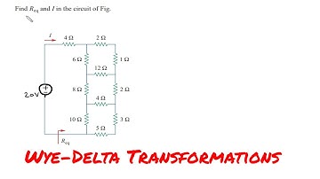 Wye-Delta-transformaties: vind Req en I in het circuit van Fig | Circuitanalyse