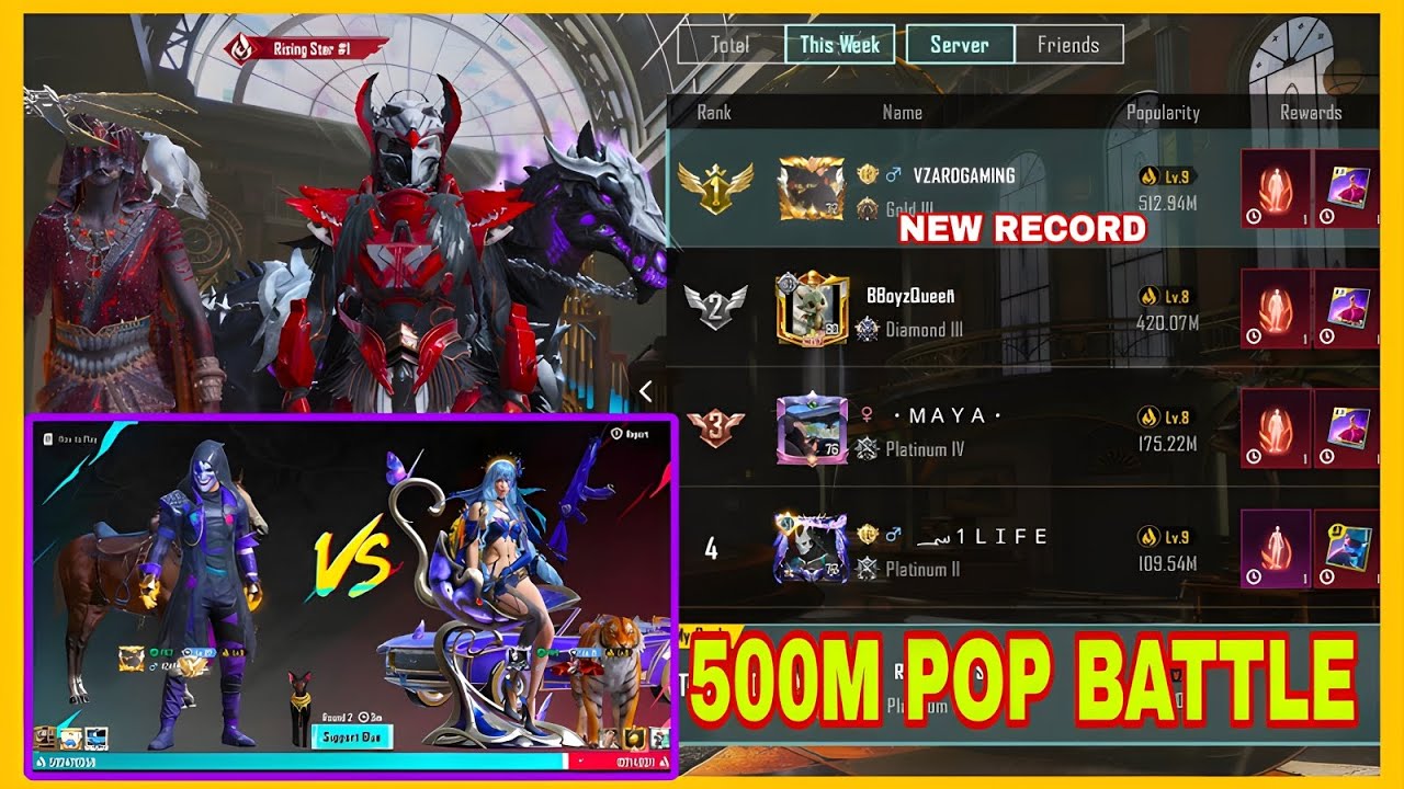 OMG 😱 | BGMI BIGGEST 500M POP BATTLE || EGO BATTLE IN BGMI/PUBG || LAST 3 HRS 420M POP SNIPE ||#bgmi