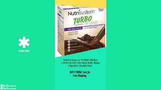 Nutrisystem 20 Turbo Shakes Chocolate Mix Bust Belly Bloat Digestive Health Diet