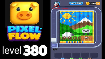 Pixelflow level 380 Guide Walkthrough Solution