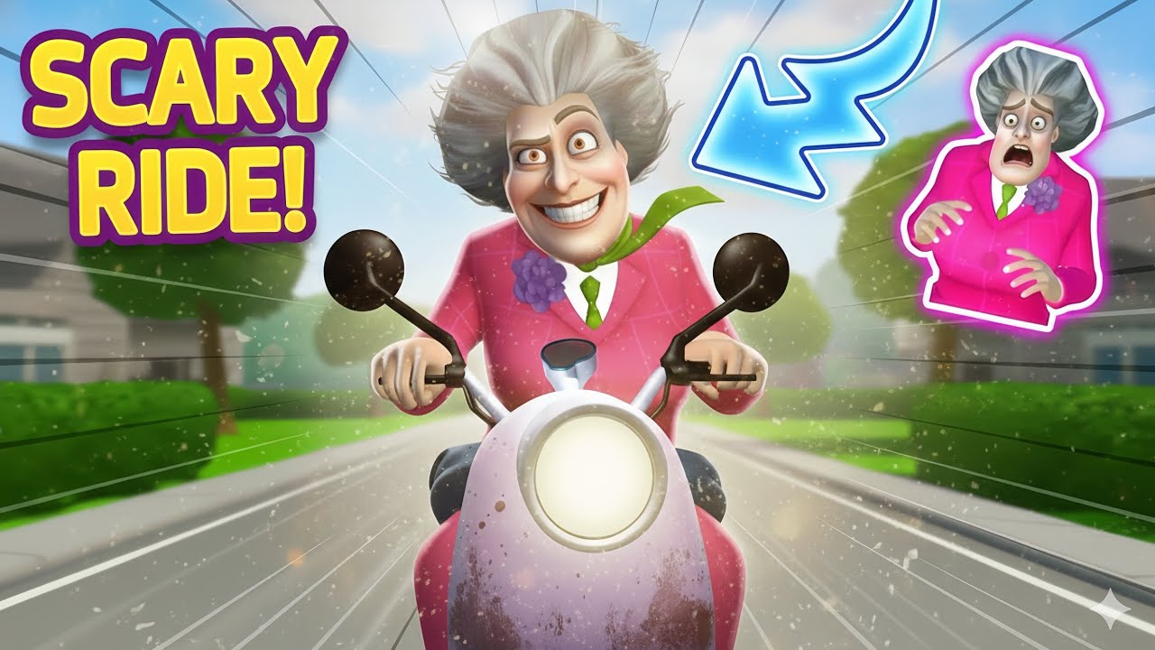 Miss T’s Dangerous Scooter Ride 😱 | A Scooter Day Out – Scary Teacher 3D