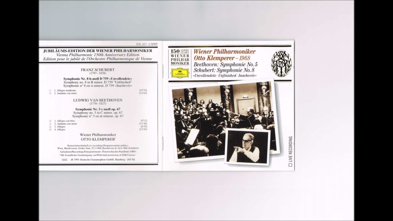Beethoven - Symphony No.5 Klemperer Wiener - YouTube