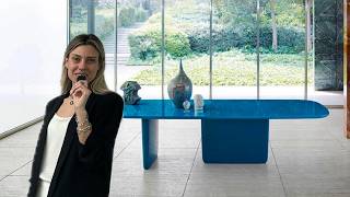 Top B&B Italia Dining Setup: Blue Tobi-Ishi Table with Flair O’ Chairs | Explained by Tomassini.com