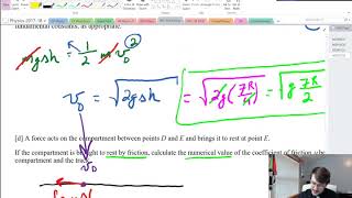 AP Physics C: Mech FRQ 2011 Q2