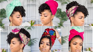 6 Scarf/Wrap  Hairstyles to Jazz up your Natural hair!!!