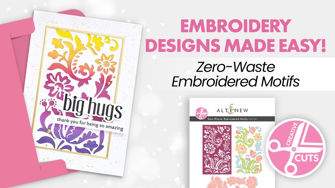 Creative Cuts: Zero-Waste Embroidered Motifs Die Set