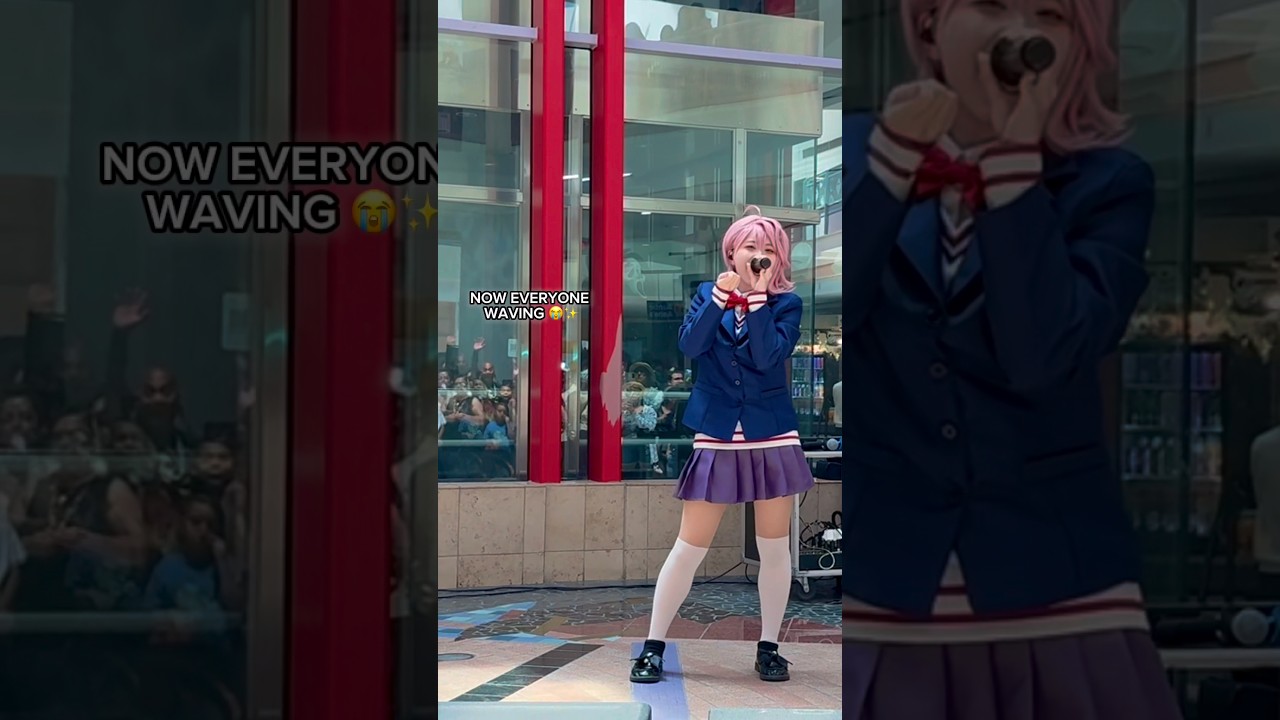 everyone waving was so cute 😭 | Dandadan Cosplay Song Cover  #dandadan #anime #cosplay #hamucotton