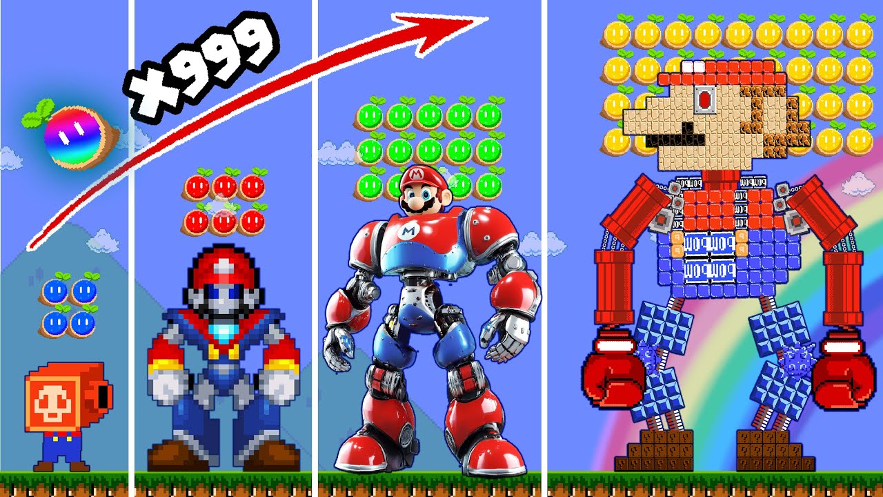 MARIO WONDER But Every Seed MARIO BECOMES ROBOT Growing Up | MegaBoom Bros