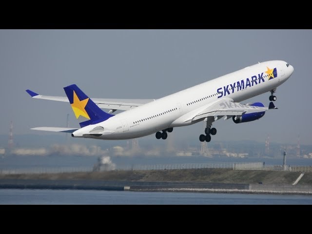 スカイマーク新型機A330]Skymark Airlines Airbus A330 takeoff