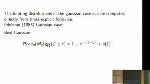 The Condition Number of a Random Matrix: From von Neumann-Goldstine to Spielman-Teng - Van Vu