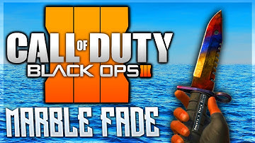 MARBLE FADE CAMO IN BLACK OPS 3! Marble Fade Knife Skin Tutorial - RARE Knife in CSGO