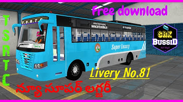 tsrtc super luxury blue bus mod in bussid | in telugu | By Srk bussid hub | bus simulator indonesia