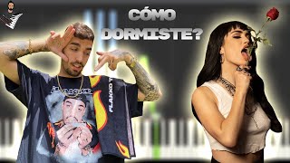Video thumbnail of "Rels B - cómo dormiste? | Instrumental Piano Tutorial / Partitura / Karaoke / MIDI"