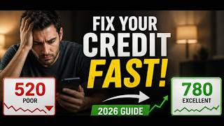 Fix Your Credit Score FAST in 2026 (100+ Points Step-by-Step)