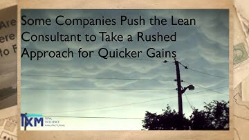 Reasons why Lean Manufacturing Fails