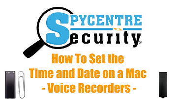 How to set the time and date on a Mac - voice recorders -