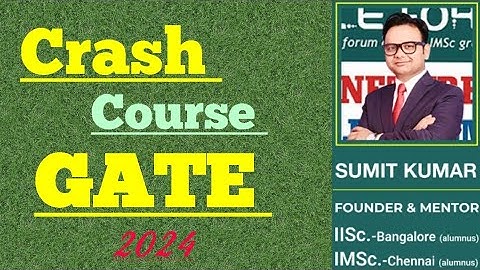 GATE 2024 Crash Course | Mathematics | #GATEMATHS | Noble Forum