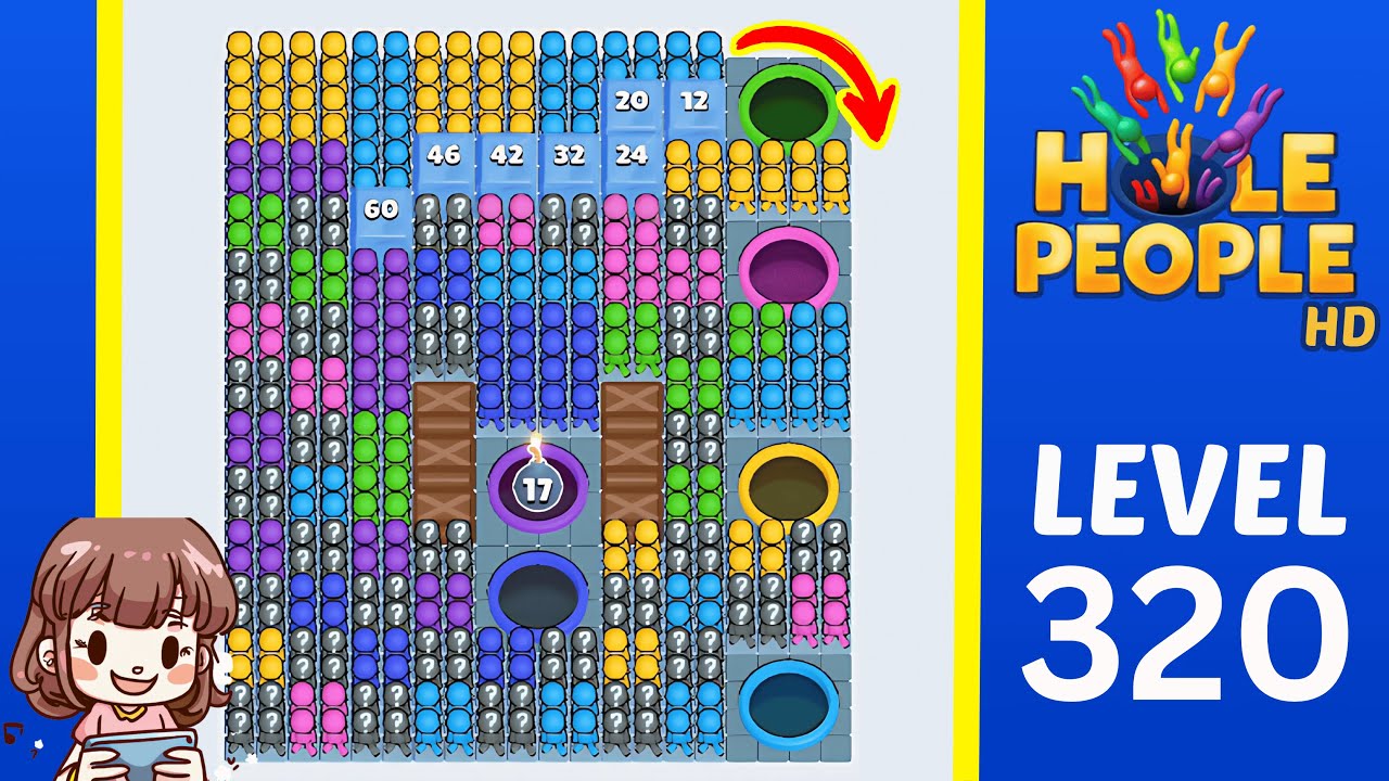 Hole People Level 320 Solution Walkthrough