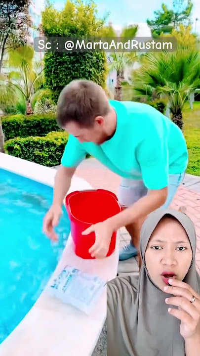Biar ga kepanasan, kakak punya ide⁉️ @MartaAndRustam