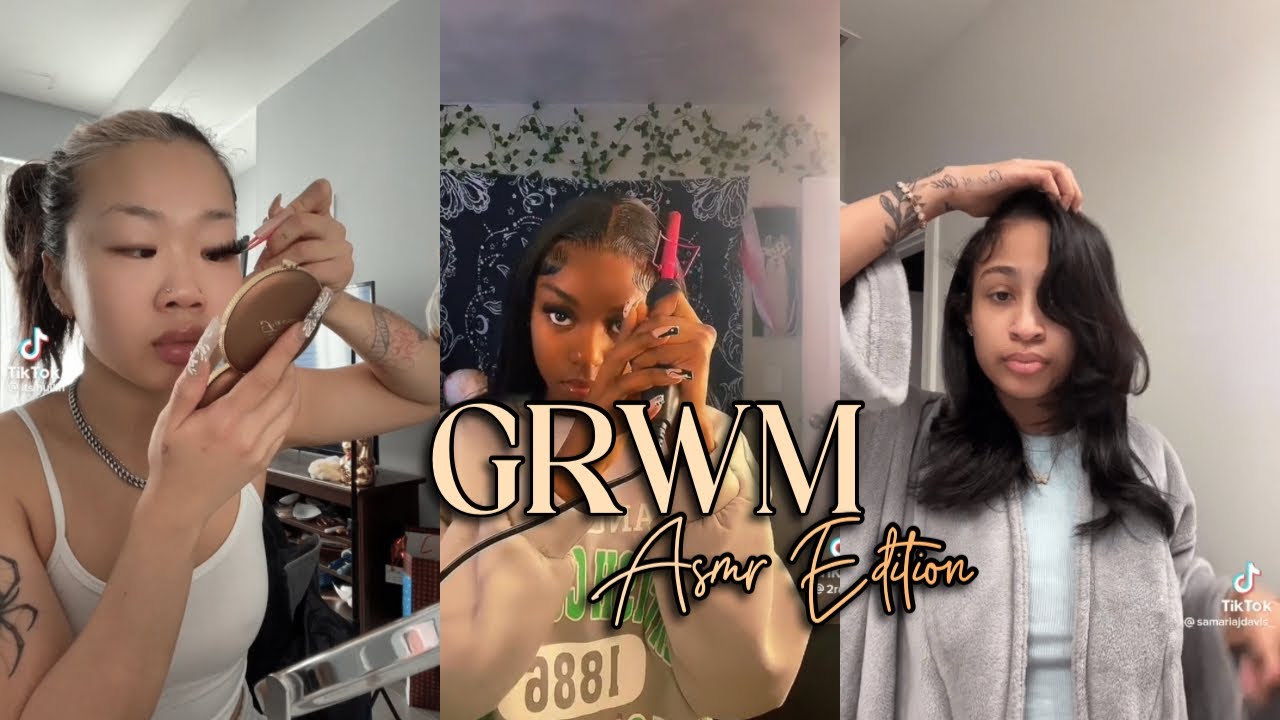GRWM asmr edition | TikTok compilations | school, appointments etc.