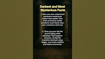 Strange Psychological Facts: Mood Detection & Falling in Sleep Explained