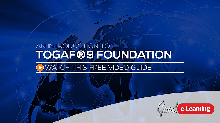 TOGAF 9 Foundation Online Training from Good e-Learning (TOGAF certification)