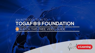 TOGAF 9 Foundation Online Training from Good e-Learning (TOGAF certification)