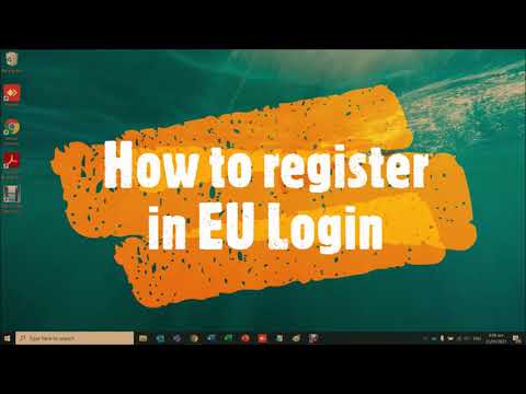 Πώς να εγγραφείτε στο EU Login