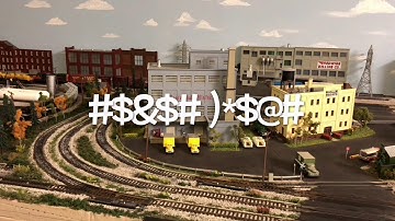 My 4x8x2 HO Layout - Oil and Freight trains run by JMRI Script
