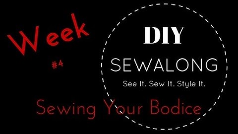 Sewing Your Bodice Vogue 8825 Pt 4