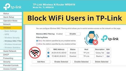 How to Block Someone to Use Wifi Home Router tp-Link Device Block User to Access Your Wifi