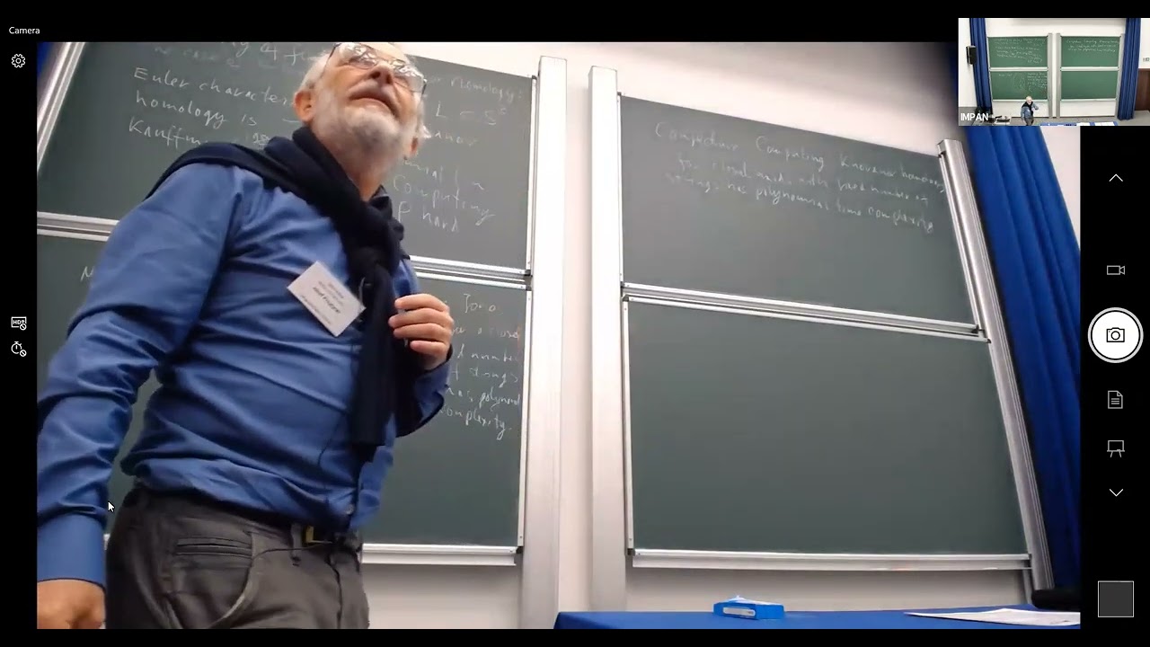 Józef Przytycki (George Washington University), "Complexity of finding Khovanov homology (...)"