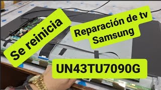Como Repare Un Tv Samsung Un43Tu7090G Con Daño De Panel Reparación No Garantizada.