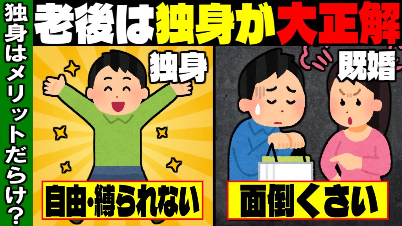 【独身男性向け】結婚は必要ない。たった一つの孤独死対策で独身老後が最後まで幸せになる件【ゆっくり解説】