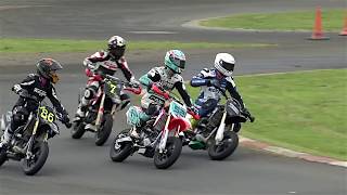 Moto 3 World Champion Danny Kent Races in the Cool FAB Minibikes Championship