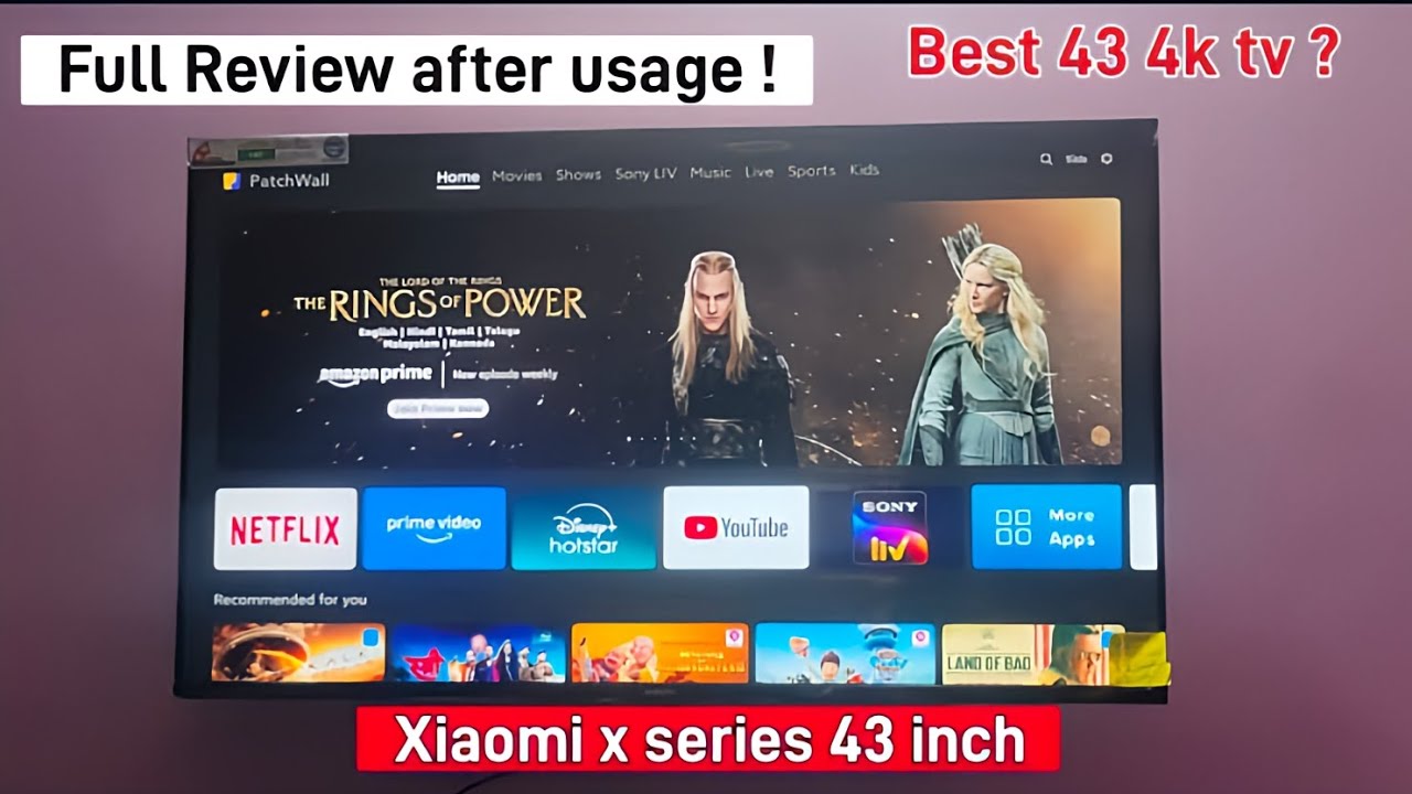 Xiaomi 43 inches 4k smart google tv x series full Review after usage