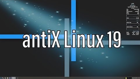 antiX Linux wifi config.