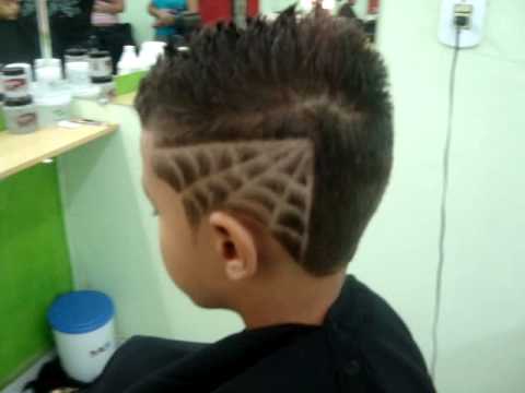 corte masculino infantil com desenho