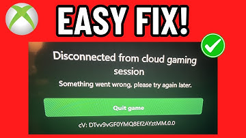 HOW TO FIX XBOX DISCONNECTED FROM CLOUD GAMING SESSION 2025! (EASY FIX)