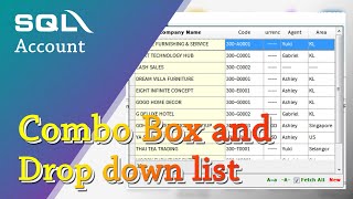 Combo box and DropDown List