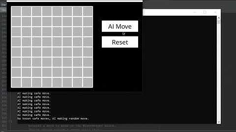 CS50’s Introduction to Artificial Intelligence with Python project 1b, minesweeper