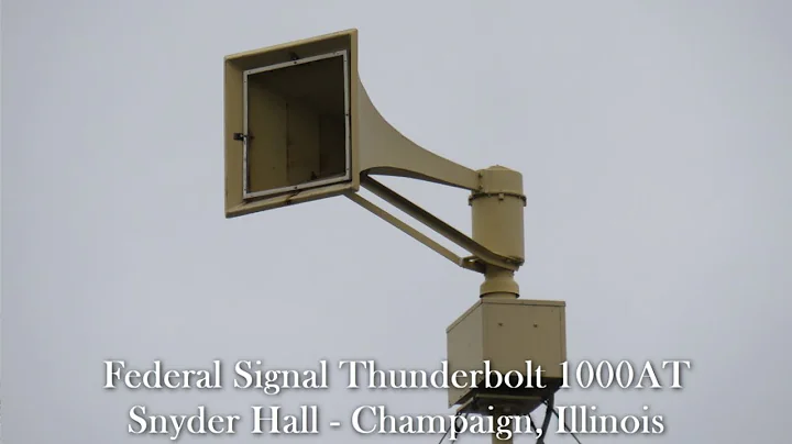 Federal Signal Thunderbolt 1000T Siren Test | Alert & Attack | Champaign, IL | 5/4/21