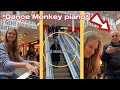 Not opera singer joins piano girl in a mall   dance monkey