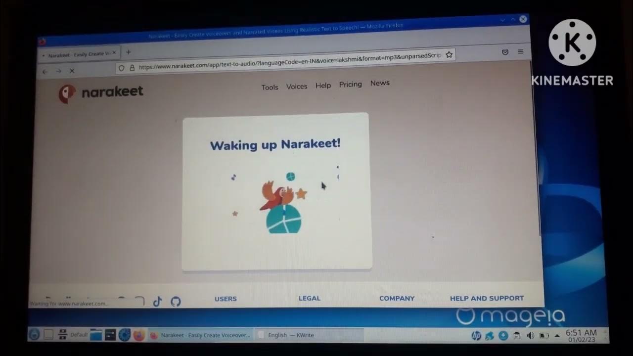 Narakeet text to speech tutorial in tamil mp3 used on video editing