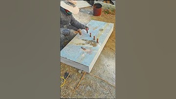 Splitting stone tiles diagonally